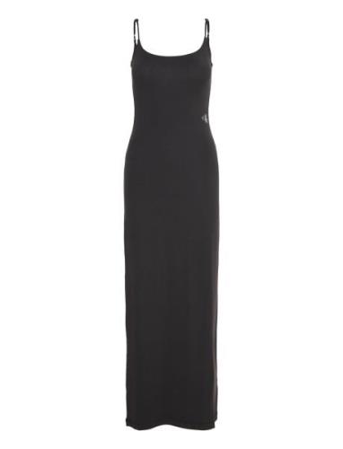 Long Modal Dress Maxiklänning Festklänning Black Calvin Klein Jeans