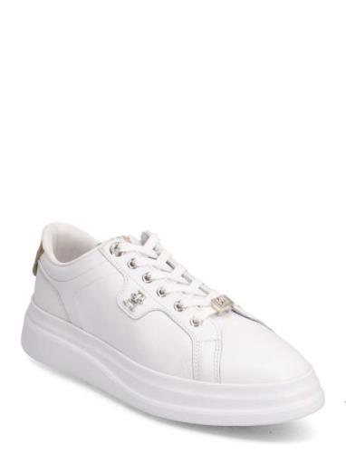 Pointy Court Sneaker Hardware Låga Sneakers White Tommy Hilfiger