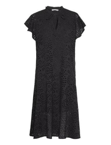Habiba - Jumbo Stitch Dress Knälång Klänning Black Rabens Sal R