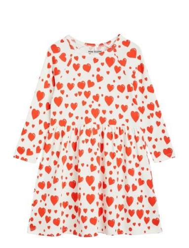 Hearts Aop Ls Dress Dresses & Skirts Dresses Casual Dresses Long-sleev...