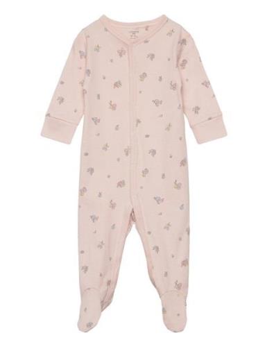 Lindex Pyjamas W Foot Rosa