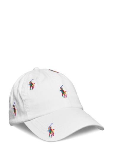 Polo Ralph Lauren Allover Pony Twill Ball Cap Vit