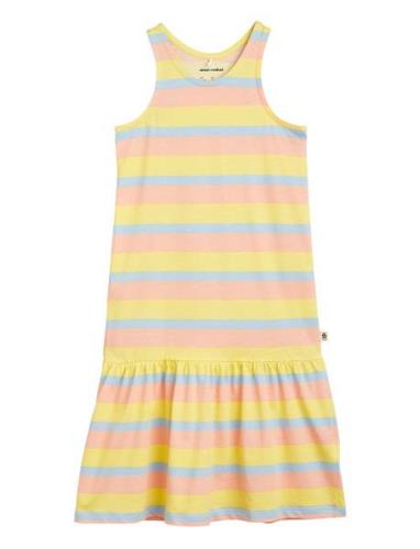 Pastel Stripe Tank Dress Dresses & Skirts Dresses Casual Dresses Sleev...