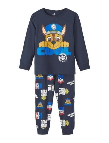 Nmmjabur Pawpatrol Nightset Noos Cplg Pyjamas Set Navy Name It