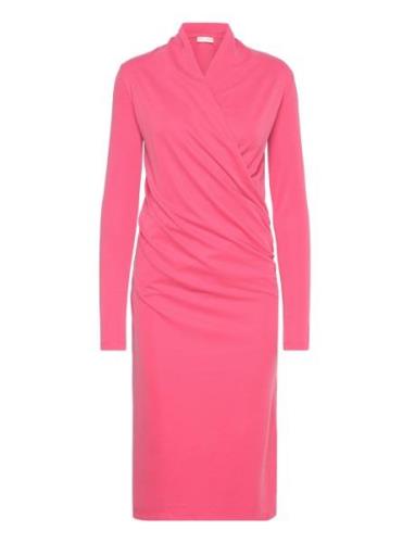 Alanoiw Wrap Dress Knälång Klänning Pink InWear