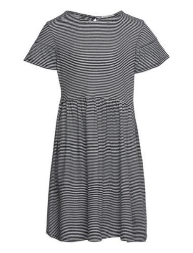 Striped Dress Dresses & Skirts Dresses Casual Dresses Short-sleeved Ca...