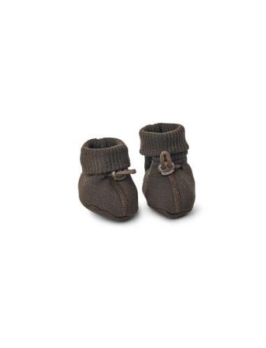 Smallstuff Booties Merino Wool, Brown Brun