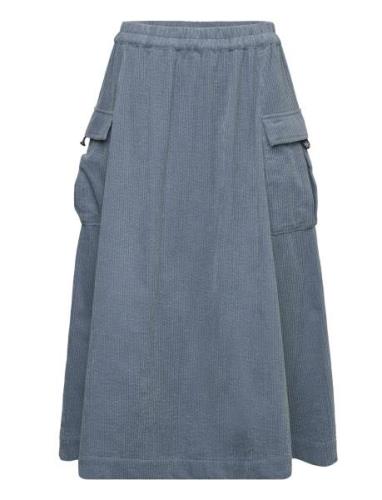 Esclara Midi Skirt Knälång Kjol Blue Esme Studios