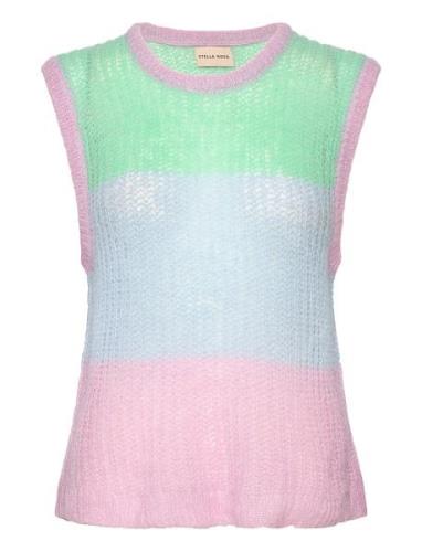 Hallie May Vests Knitted Vests Multi/patterned Stella Nova