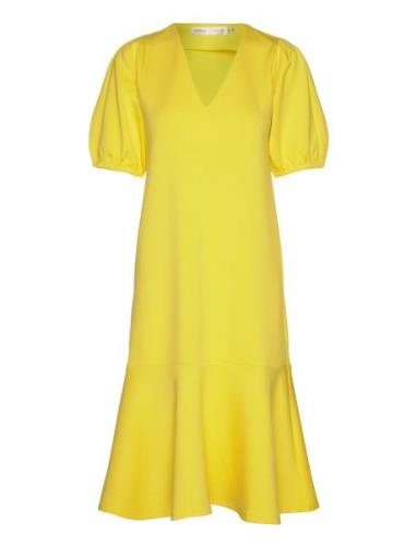 Varenaiw Dress Knälång Klänning Yellow InWear
