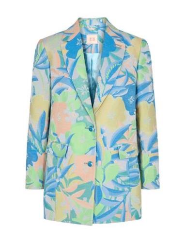 Sp Kenal Botanic Jacquard Blazer Blazers Single Breasted Blazers Multi...
