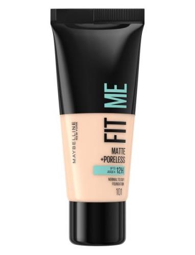 Maybelline New York Fit Me Matte + Poreless Foundation 101 True Ivory ...