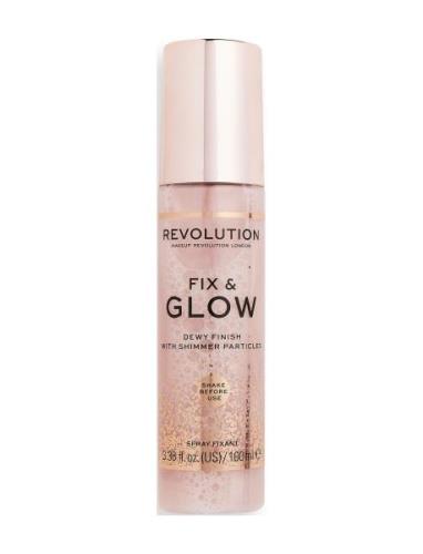 Revolution Fix & Glow Setting Spray Setting Spray Smink Nude Makeup Re...