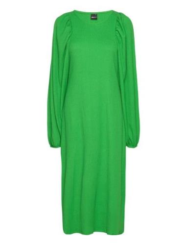 Anni Dress Knälång Klänning Green Gina Tricot