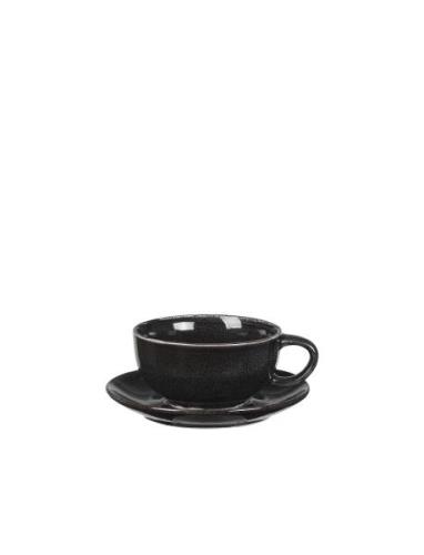 Broste Copenhagen Cup With Saucer Nordic Coal Svart