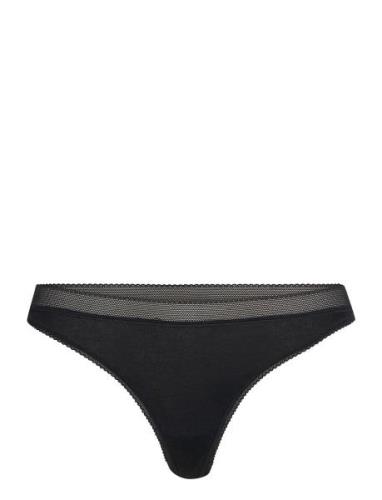 Core Thong 1P Stringtrosa Underkläder Black Björn Borg