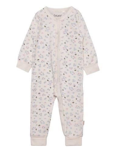 Nightsuit W. Aop Pyjamas Sie Jumpsuit Multi/patterned CeLaVi