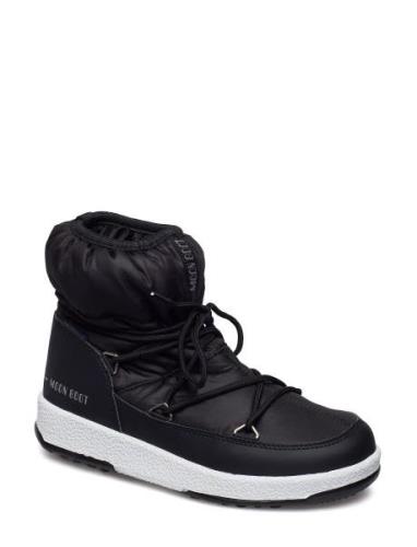 Mb M.boot We Jr Girl Low Nylon Wp Vinterkängor Med Snörning Black Moon...