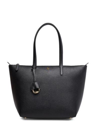 Faux-Leather Small Tote Shopper Väska Black Lauren Ralph Lauren