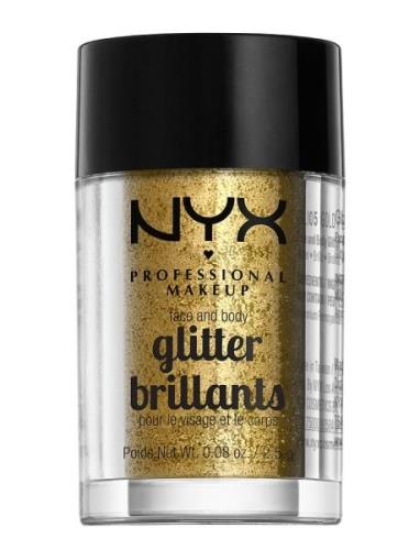 Face & Body Glitter Smink Ansikte Gold NYX Professional Makeup