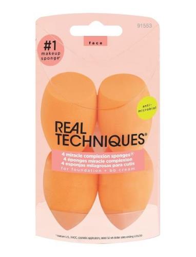Real Techniques 4 Miracle Complexion Sponges Makeupsvamp Smink Orange ...