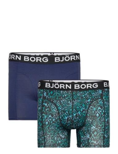 Bamboo Cotton Blend Boxer 2P Boxerkalsonger Green Björn Borg