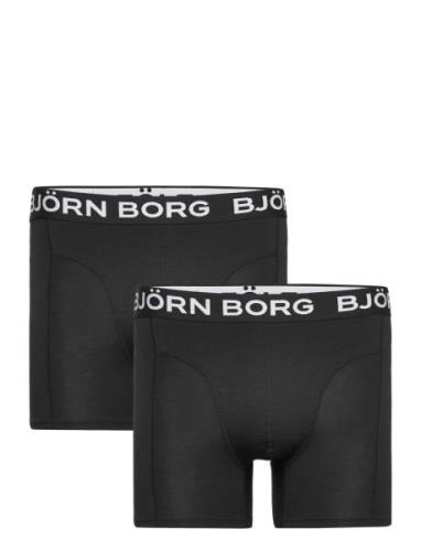 Bamboo Cotton Blend Boxer 2P Boxerkalsonger Black Björn Borg