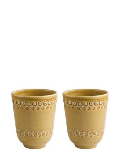 Daisy Mug 2-Pack Home Tableware Cups & Mugs Tea Cups Yellow PotteryJo