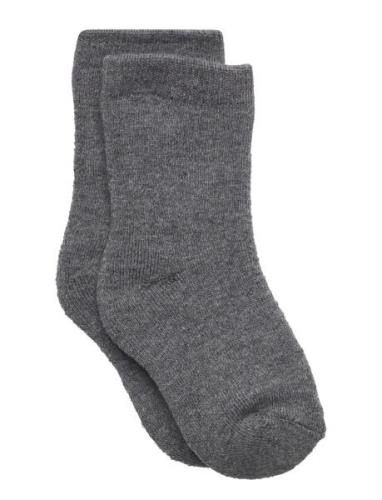 Nmmwaksi Wool Terry Sock Xxiii Sockor Strumpor Grey Name It