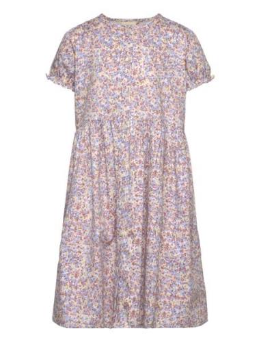 Dress Woven Aop Dresses & Skirts Dresses Casual Dresses Short-sleeved ...