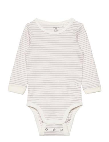 Lindex Body Rib Stripe Lila