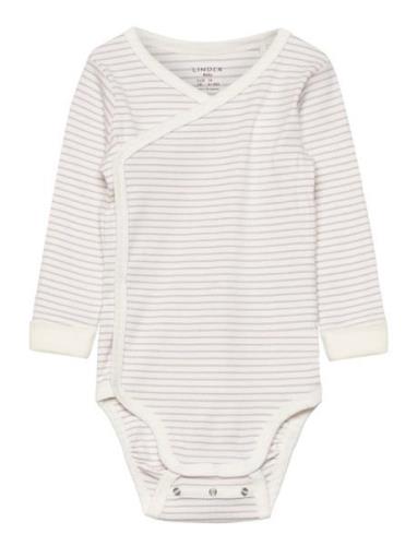 Lindex Body Wrap Rib Stripe Lila