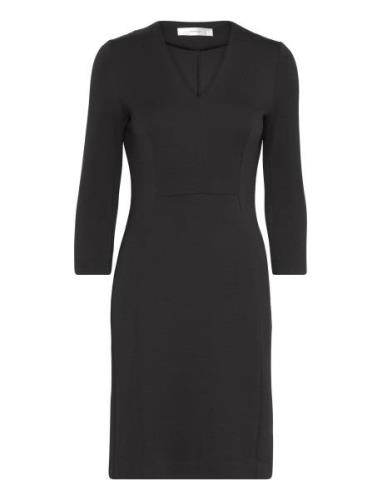 Pannieiw Fitted Dress Knälång Klänning Black InWear