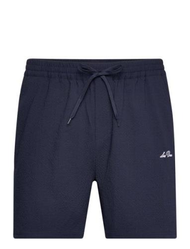 Stan Seersucker Swim Shorts 2.0 Badshorts Navy Les Deux