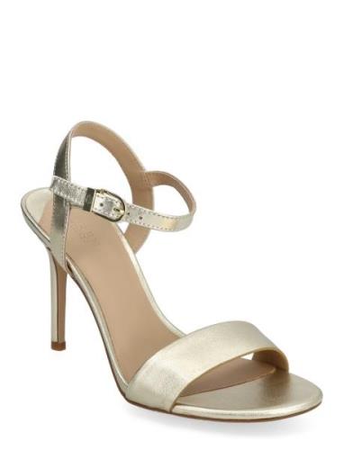 Lauren Ralph Lauren Gwen Metallic Leather Sandal Guld