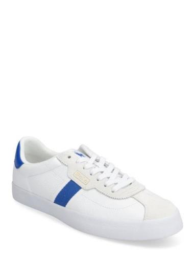 Court Vulc Leather-Suede Sneaker Låga Sneakers White Polo Ralph Lauren