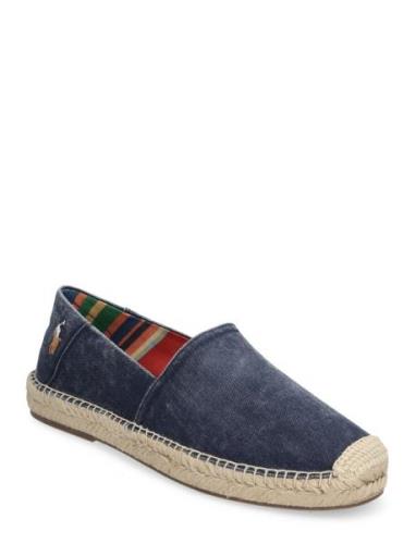 Cevio Washed Canvas Espadrille Espadriller Skor Blue Polo Ralph Lauren