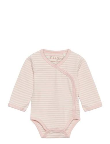 Fixoni Wrap Body Ls Y/D Stripe Rosa