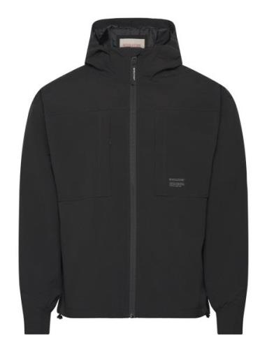 Hooded Windbreaker Tunn Jacka Black Revolution