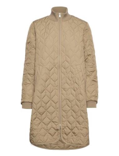 Ilse Jacobsen Padded Quilt Coat Beige