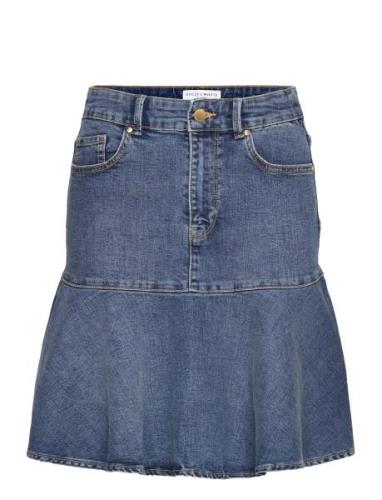 Skirt Marion Denim Kort Kjol Blue Lindex