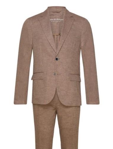 Bruun & Stengade Bs Pollino Classic Fit Suit Set Brun