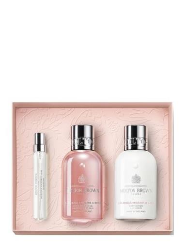 Gift Set Travel Delicious Rhubarb & Rose Set Bath & Body Nude Molton B...