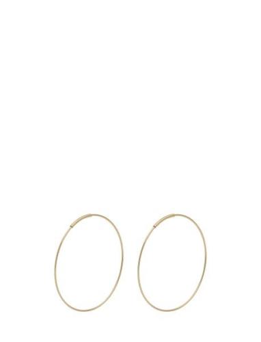 Pilgrim Raquel X-Large Recycled Hoop Earrings Guld