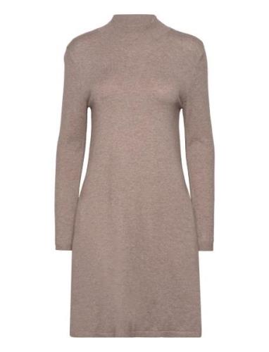 Vila Vicomfy A-Line Rollneck Knit Dress/Pb/1 Beige