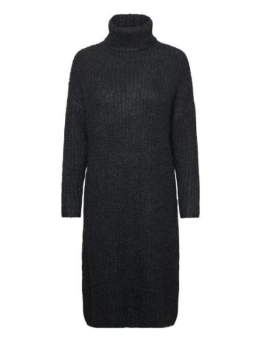 Cubrava Rollneck Dress Knälång Klänning Black Culture