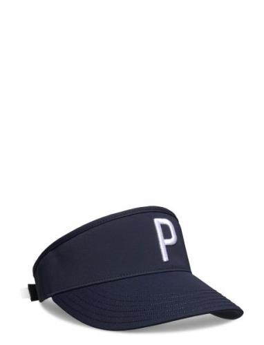 Tech P Adjustable Visor Accessories Headwear Caps Navy PUMA Golf