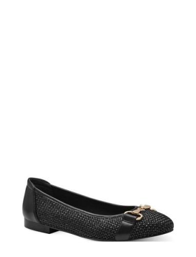 Woms Ballerina Ballerinaskor Ballerinas Black Tamaris