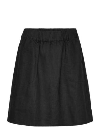 Rosemunde Linen Skirt Svart