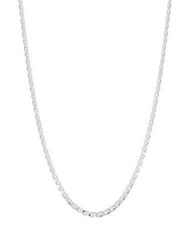 Ix Curb Marina Chain Silver Accessories Jewellery Necklaces Chain Neck...
